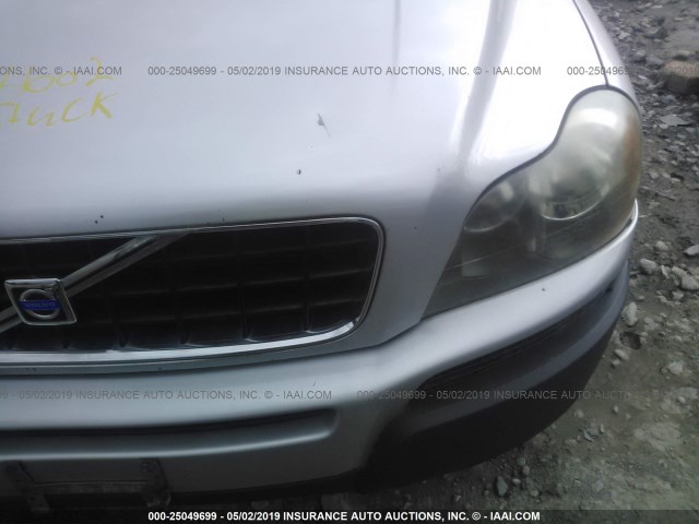 YV1CM91HX41131909 - 2004 VOLVO XC90 T6 SILVER photo 6