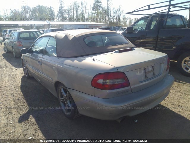 YV1NC53D0YJ008205 - 2000 VOLVO C70 TURBO BROWN photo 3