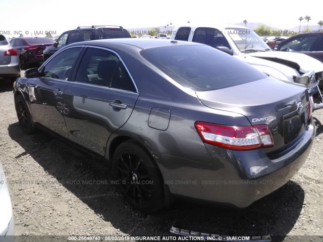 JTNBF3EK0A3004726 - 2010 TOYOTA CAMRY SE/LE/XLE 灰色 照片 3
