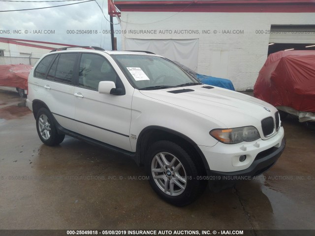 5UXFA13526LY44793 - 2006 BMW X5 WHITE photo 1