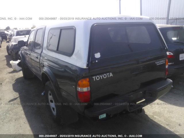 5TEGN92NX4Z390964 - 2004 TOYOTA TACOMA DOUBLE CAB PRERUNNER BLACK photo 3