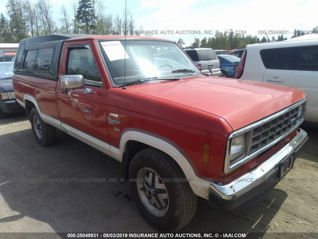 1FTCR11T0HUC29087 - 1987 FORD RANGER RED photo 1