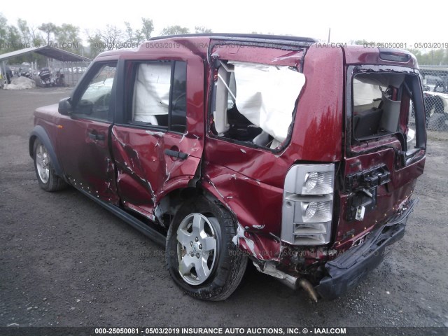 SALAE24466A384778 - 2006 LAND ROVER LR3 RED photo 3