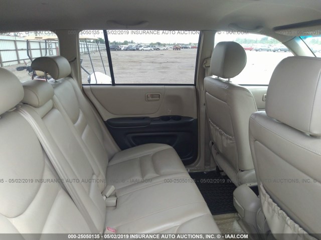 JTEHF21A720058982 - 2002 TOYOTA HIGHLANDER LIMITED SILVER photo 8