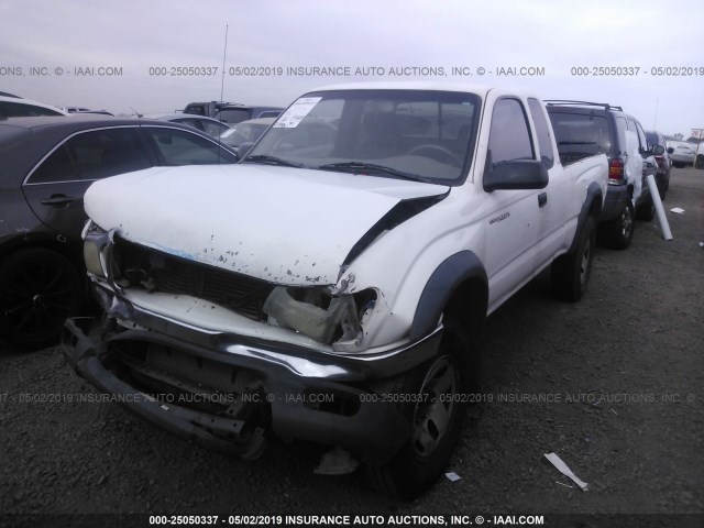 5TESN92N32Z125584 - 2002 TOYOTA TACOMA XTRACAB PRERUNNER WHITE photo 2