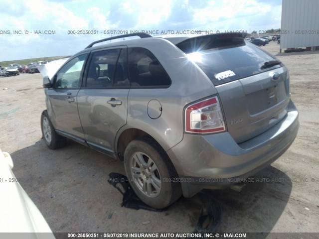 2FMDK48C08BA51568 - 2008 FORD EDGE SEL MAROON photo 3