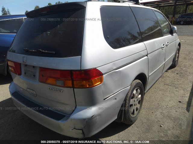 2HKRL18062H506480 - 2002 HONDA ODYSSEY EXL SILVER photo 4