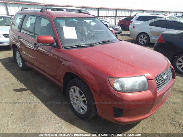 JF1SG66698H703523 - 2008 SUBARU FORESTER SPORTS 2.5X/SPORTS 2.5XT RED photo 1