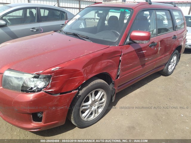 JF1SG66698H703523 - 2008 SUBARU FORESTER SPORTS 2.5X/SPORTS 2.5XT RED photo 6