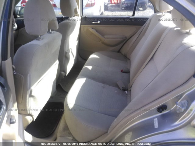 JHMES96655S003339 - 2005 HONDA CIVIC HYBRID SILVER photo 8