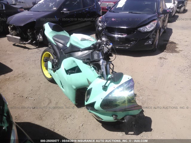 JKAZX4P158A036906 - 2008 KAWASAKI ZX600 P TURQUOISE photo 1