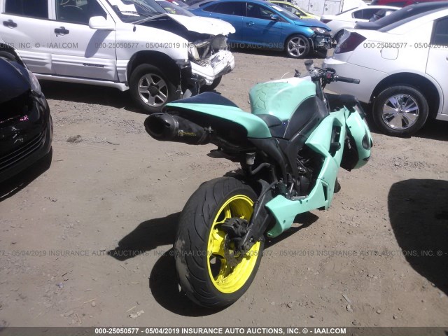 JKAZX4P158A036906 - 2008 KAWASAKI ZX600 P TURQUOISE photo 4