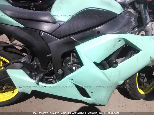 JKAZX4P158A036906 - 2008 KAWASAKI ZX600 P TURQUOISE photo 8