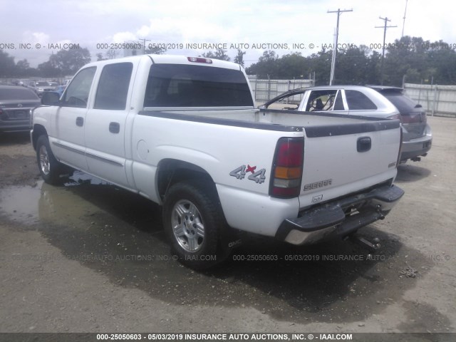 2GTEK13T251232624 - 2005 GMC NEW SIERRA K1500 WHITE photo 3