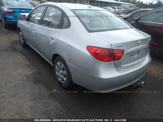 KMHDU46D97U183470 - 2007 HYUNDAI ELANTRA GLS/SE/LIMITED SILVER photo 3