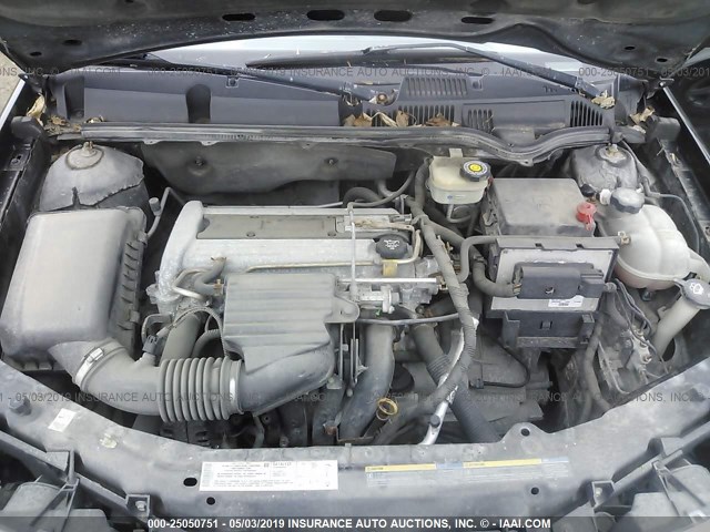 1G8AZ52F74Z101251 - 2004 SATURN ION LEVEL 2 BLACK photo 10