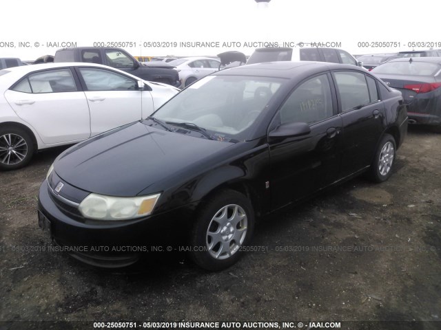 1G8AZ52F74Z101251 - 2004 SATURN ION LEVEL 2 BLACK photo 2