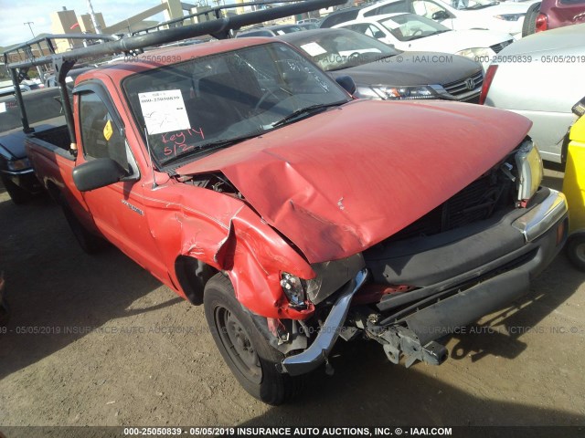 4TANL42N8YZ654440 - 2000 TOYOTA TACOMA RED photo 1