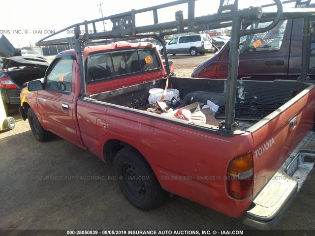 4TANL42N8YZ654440 - 2000 TOYOTA TACOMA RED photo 3