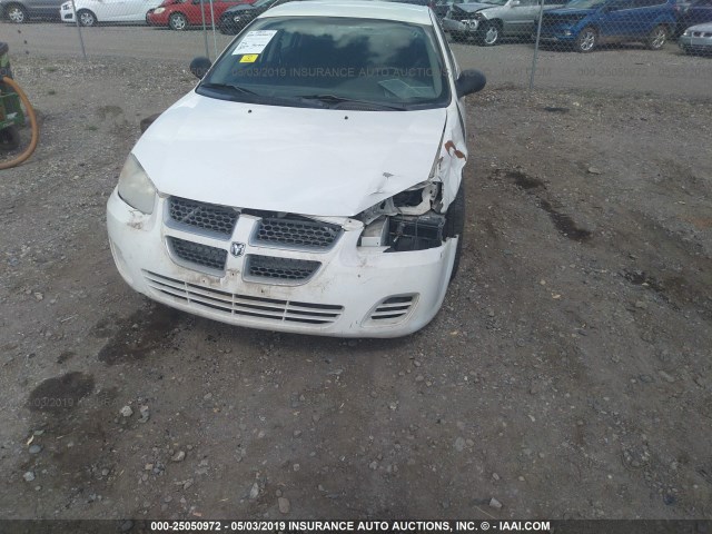 1B3AL46TX6N220912 - 2006 DODGE STRATUS SXT WHITE photo 6