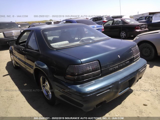 1G2WJ12M4SF307656 - 1995 PONTIAC GRAND PRIX SE მწვანე ფოტო 3