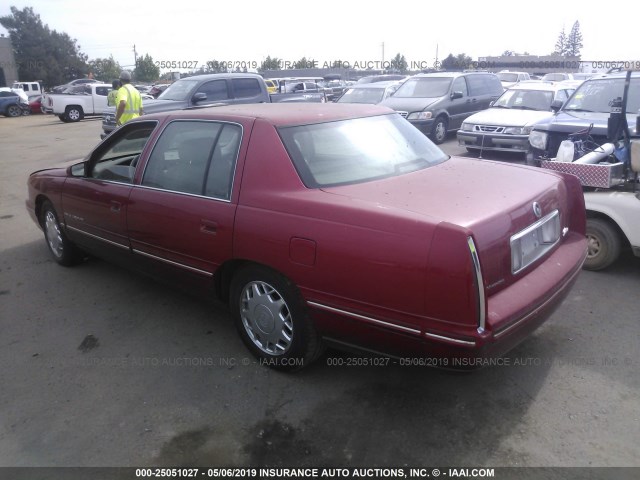 1G6KF5299VU211295 - 1997 CADILLAC DEVILLE CONCOURS RED photo 3