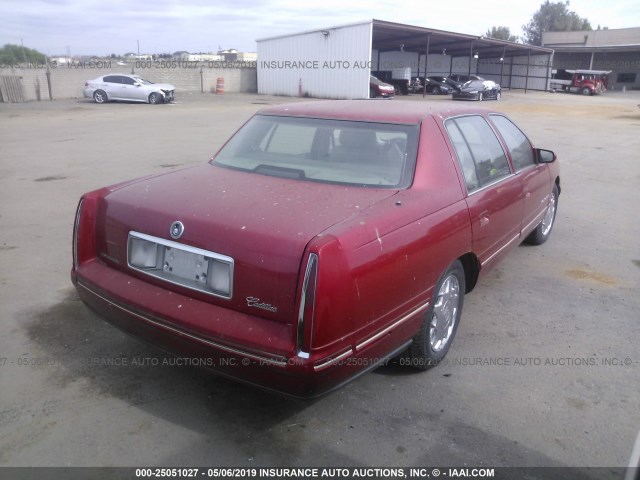 1G6KF5299VU211295 - 1997 CADILLAC DEVILLE CONCOURS RED photo 4