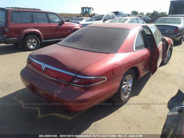 1LNLM91V8VY614668 - 1997 LINCOLN MARK VIII RED photo 4