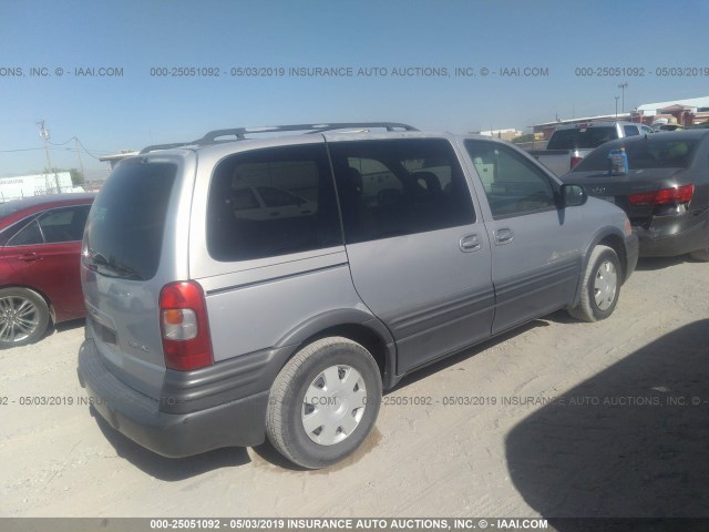 1GMDU03E01D151908 - 2001 PONTIAC MONTANA SILVER photo 4