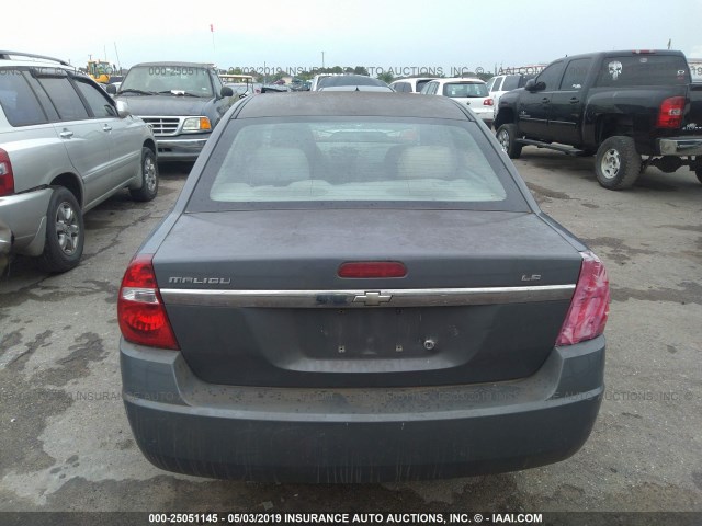 1G1ZS58F48F138486 - 2008 CHEVROLET MALIBU LS GRAY photo 6
