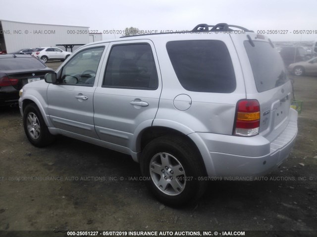 1FMYU04155KD73942 - 2005 FORD ESCAPE LIMITED SILVER photo 3