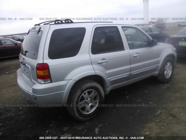 1FMYU04155KD73942 - 2005 FORD ESCAPE LIMITED SILVER photo 4