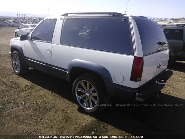 1GKEK18K9RJ738645 - 1994 GMC YUKON WHITE photo 3