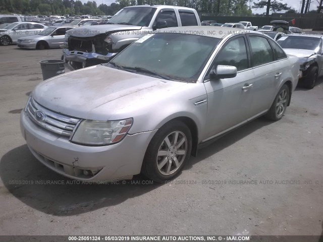 1FAHP24W88G167790 - 2008 FORD TAURUS SEL SILVER photo 2