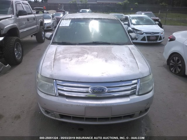 1FAHP24W88G167790 - 2008 FORD TAURUS SEL SILVER photo 6