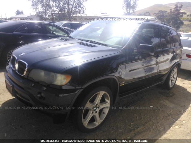 5UXFB93522LN78228 - 2002 BMW X5 4.6IS BLACK photo 2