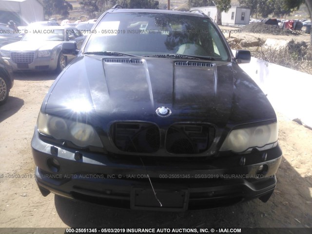 5UXFB93522LN78228 - 2002 BMW X5 4.6IS BLACK photo 6