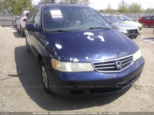 5FNRL18004B012763 - 2004 HONDA ODYSSEY EXL BLUE photo 6