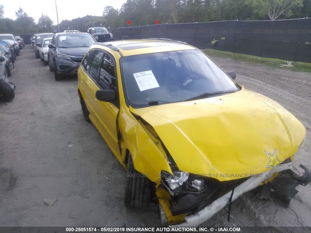 JM1BJ246421586893 - 2002 MAZDA PROTEGE PR5 YELLOW photo 1