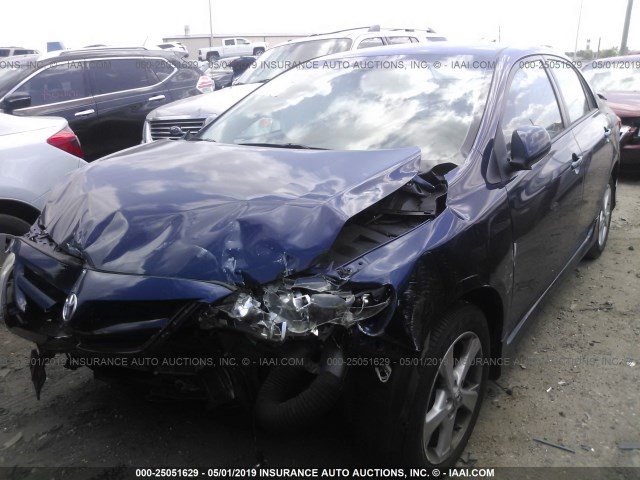 5YFBU4EE7DP139322 - 2013 TOYOTA COROLLA S/LE BLUE photo 2