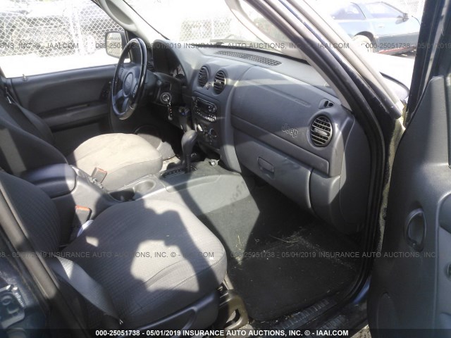 1J4GL48K93W732321 - 2003 JEEP LIBERTY SPORT/FREEDOM ლურჯი ფოტო 5