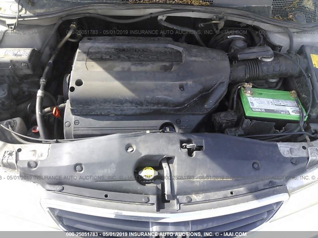 5FNRL18003B002605 - 2003 HONDA ODYSSEY EXL SILVER photo 10