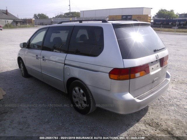 5FNRL18003B002605 - 2003 HONDA ODYSSEY EXL SILVER photo 3