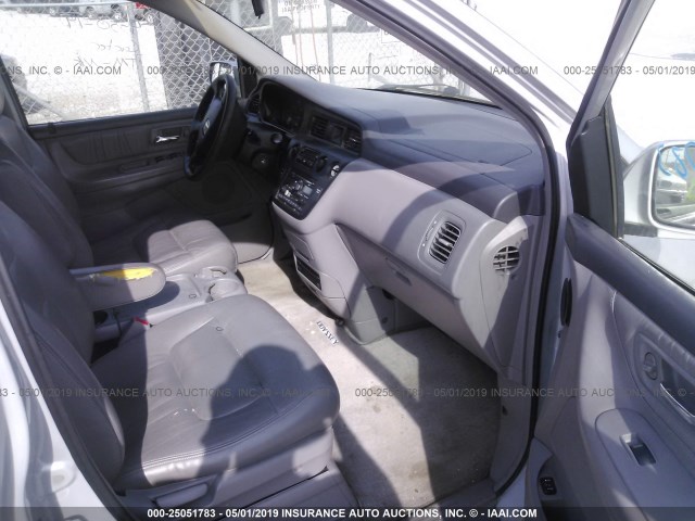 5FNRL18003B002605 - 2003 HONDA ODYSSEY EXL SILVER photo 5