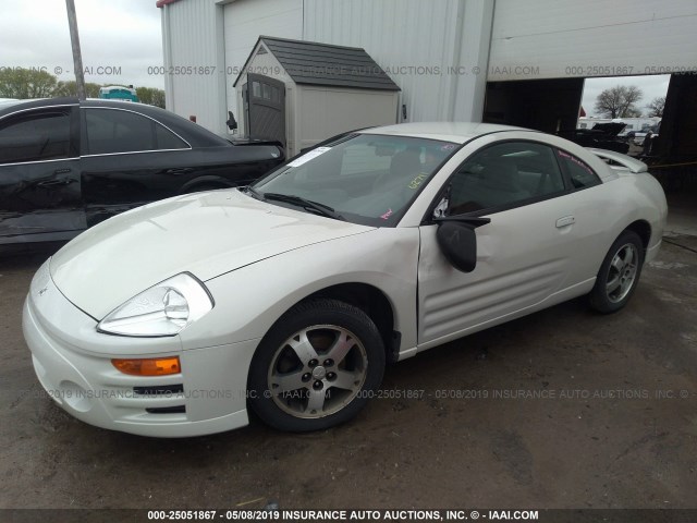 4A3AC44G15E006617 - 2005 MITSUBISHI ECLIPSE GS WHITE photo 6