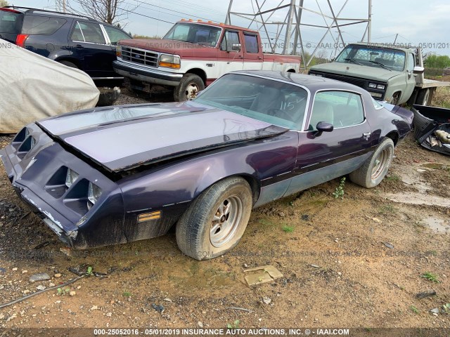 2TB7Y9N189941 - 1979 PONTIAC FIREBIRD BLUE photo 2