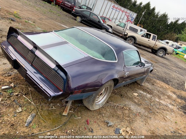 2TB7Y9N189941 - 1979 PONTIAC FIREBIRD BLUE photo 4