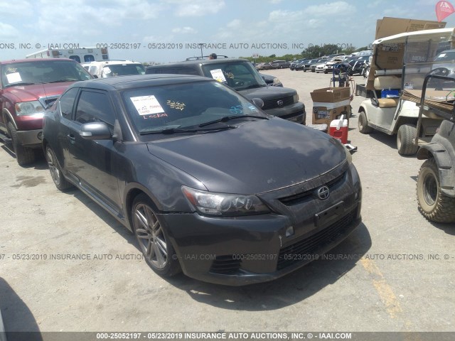 JTKJF5C74C3037427 - 2012 TOYOTA SCION TC GRAY photo 1