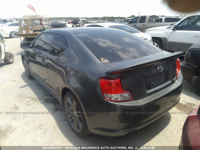 JTKJF5C74C3037427 - 2012 TOYOTA SCION TC GRAY photo 3