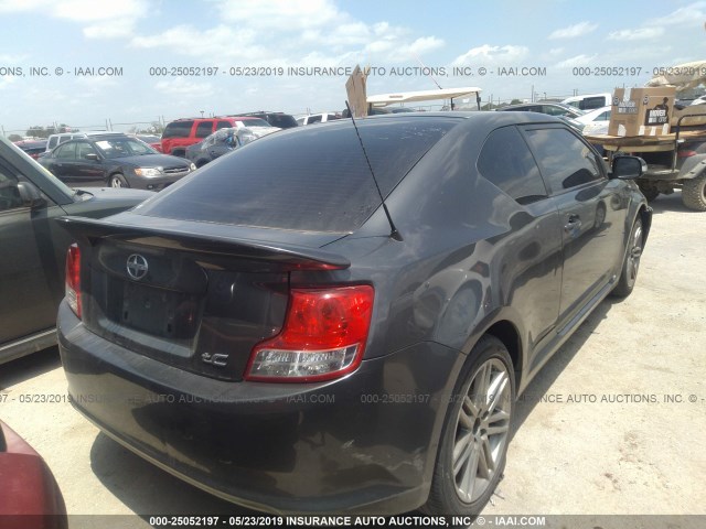JTKJF5C74C3037427 - 2012 TOYOTA SCION TC GRAY photo 4